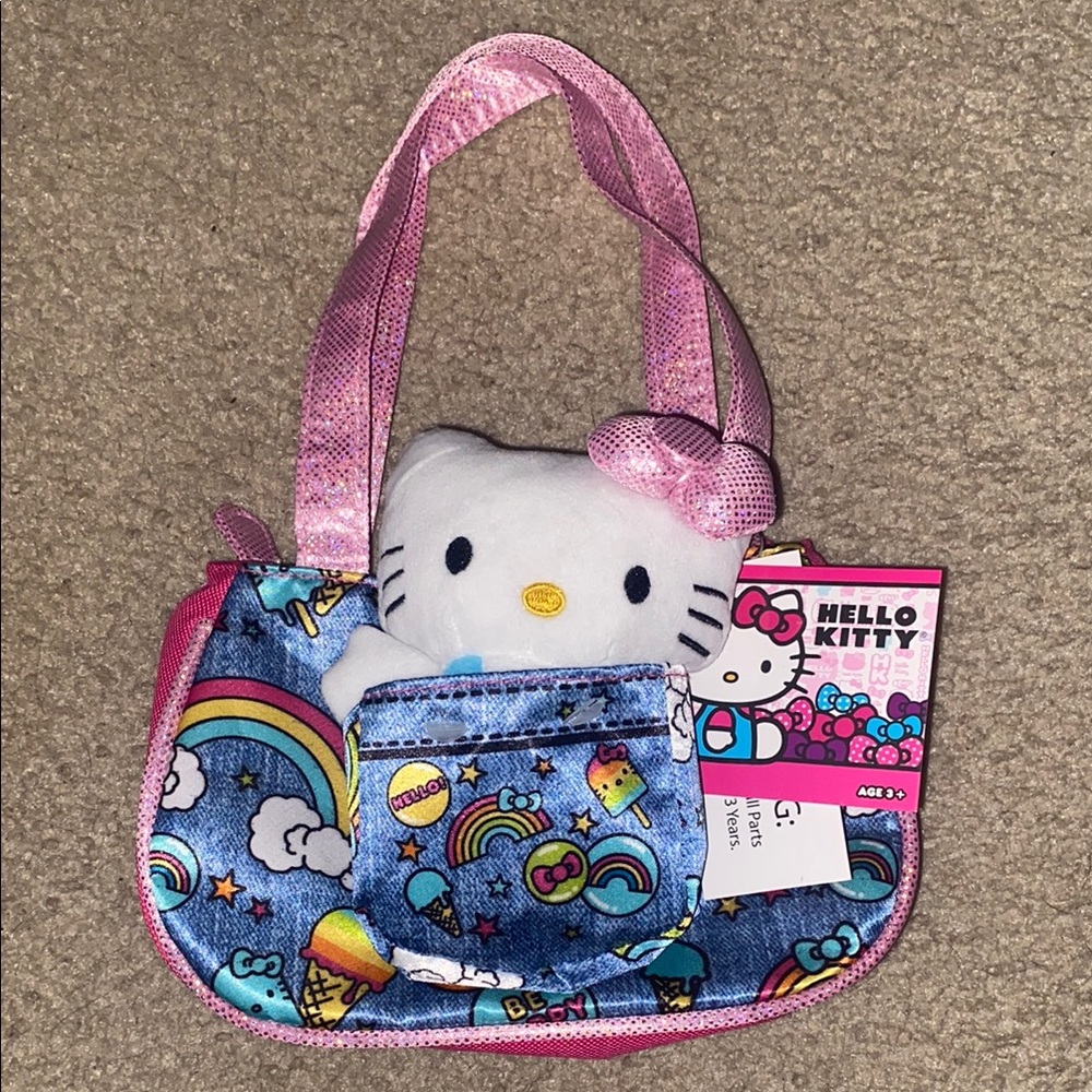 Hello Kitty Removable Plush Pocket Purse